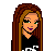 Pixel art contact sheet showing three frames of an animated icon featuring a cartoon woman with long brown hair, black crop top, blue jeans, and white sneakers, with text below reading "single but crushing MAJOR!".