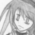 Anime-style character with long hair and closed eyes in grayscale, showing subtle facial expression changes across frames.
