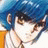 A pixelated anime-style character with blue hair and brown eyes on the left, next to a black background with white text reading "Anime IM" above smaller stylized text "cDM" on the right.