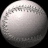 A pixelated baseball on a black background, with green text reading 'Original Icons .com' on the right side.
