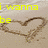 Yellow text on a sandy background with a heart drawn in the sand, arranged in four with sequential text
