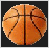 Two pixelated basketball images with text reading 'basketball is life' in different color schemes on a black background.