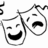 Black-and-white pixelated icon shows theatrical masks with text "Broadway Bound" on the right side.
