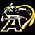 A 50x50 pixel animated buddy icon featuring a knight on horseback with yellow accents, displayed alongside "Original Icons .com" text in green on dark green background.