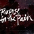 Pixelated text reads 'Puppy Smile Park' in white stylized font against dark red and black background with subtle purple hues.