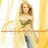 A pixelated image of a woman in a strapless dress standing near a railing with a bright background, next to blue with white text