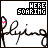 Animated sequence of 'HERE SOONING' text with pink dots moving across a white background, each frame showing the dot's position shift.