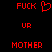 Red pixelated text and symbols on black background, with heart symbol in top-left corner.