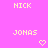Pixelated text and symbols on a bright pink background with repeated names and changing heart/arrow icons.