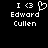 Two side-by-side pixelated images display identical text and symbols on black backgrounds, with the left image featuring a heart symbol replacing a standard emoticon.