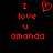 Red pixelated text and a heart symbol on black background, with one version showing the heart as an outline.