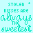 A static contact sheet of two identical pixel art frames showing teal text on a light cyan background with slight animation differences in punctuation marks.