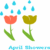 Two of pixelated flowers with blue water droplets above, green stems and leaves, and text labels below each