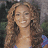 A split-frame contact sheet showing a pixelated image of a woman with long curly hair on the left and green text reading "Original Icons .com" on a dark background on the right.