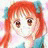 A 48x48 pixel buddy icon featuring a cartoon character with red hair and blue clothing on the left, paired with "Anime IM" text in white pixelated font on black background on the right.