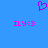 Blue background with purple heart symbol above two pink 'ILY<3' text blocks.