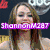 Six- of celebrity images with overlaid purple text reading "ShannonM287 Loves Miley Cyrus She Rocks" against varied backgrounds