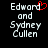 Two side-by-side pixelated text displays on black background, one with red heart symbol replacing 'd' in Edward.