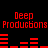 Red pixelated text and audio waveforms on black background, with two identical text blocks and changing waveform patterns.