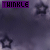 Animated sequence of text variations over a starry background with purple and black color scheme.