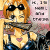 nine anime-style character with orange backgrounds, featuring One Piece characters in various poses and expressions