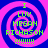Four identical display a pixelated spiral background with green text reading "I LUV MEGAN RICHASON !!!!!!!" in the center
