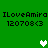 Green background with repeated text and heart symbols in white and light green.
