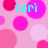 Pixelated pink background with overlapping circles in various shades of pink and white, featuring cyan text reading 'TORI', 'LOVE', and 'you to death' across different sections.