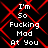 A 4-frame animated contact sheet showing repeated text over a red grid pattern on black background.