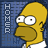 A 5x5 contact sheet of Homer Simpson frames from The Simpsons animated series, displayed as a static image with visible animation frame differences across sampled frames.