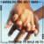 A 4-frame animated contact sheet showing a pair of hands in various positions against a light blue background, with visible pixelation and transparency artifacts.