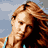 A 48x48 pixel animated contact sheet showing a woman in a turquoise bikini top and gray bottoms across six sequential frames with visible motion blur on hair and torso.