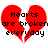 Red broken heart shape with black text 'Hearts are broken everyday' overlaid on white background.