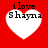 Four white heart shapes on red background with 'ilove Shayna' text; top-left heart has pixelated text, top-right heart has solid text, bottom-left heart has pixelated text, bottom-right heart has solid text.