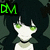 Pixelated character with dark hair and green eyes in four positions, each with slight expression variations