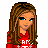 Pixel art contact sheet showing three frames of an animated icon featuring a cartoon girl with long brown hair, red hoodie, and blue jeans, accompanied by text phrases below each frame.