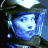 Animated contact sheet of a character in military attire with blue-toned lighting across six frames showing subtle facial and hand movements.