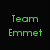 Black background with green and white pixelated text on left, partial photo of person wearing light cap and dark shirt on right.