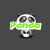 Pixelated panda head icon with green text overlay; left version reads 'Panda', right version reads 'Dub' on a dark gray background.
