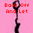 Animated pink background with black key-shaped object and red text reading 'Back Off And Let Miles Elite Show You How Its Done' in pixelated font.