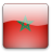 Static square icon with rounded corners showing a red and white flag featuring a green five-pointed star centered on the red section.