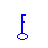 Two blue pixelated key icons on gray background, left key has F-shaped cutout, right key has I-shaped cutout.