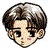 Pixelated anime-style character heads in a , each with distinct hairstyles and facial features on white background