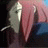 A pixelated contact sheet showing two frames of an animated AIM buddy icon featuring a character with pink hair and text reading "Anime IM" on the right side.