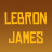 Pixelated graphic shows two LeBron James faces with text 'LEBRON JAMES', 'VS', and 'CHAMBER OF FEAR' on brown background.