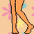 Pixel art contact sheet of a bikini-clad female character in various poses with text elements "U Drive Me" and "Crazy" on a pastel background with pink and blue snowflakes.