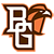 Pixelated icon featuring a stylized brown and white 'B' with an orange-brown bird head on the right side, set against a gray background.