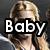 A pixelated image of a person with blonde hair wearing sunglasses and a dark top, overlaid with large white text reading "Baby Stealer" on black rectangular backgrounds.