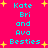 Bright pink background with cyan text reading 'Kate Bri and Ava Besties' repeated twice, surrounded by yellow starbursts in a pattern