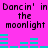Pixelated text and cyan audio waveforms on a bright pink background, with repeated phrases and waveform patterns.